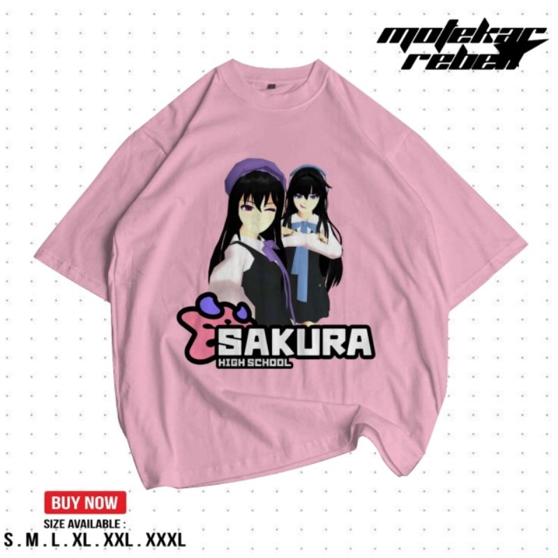 Baju Kaos Anak Sakura High School Simulator | Baju Anak Sakura Simulator Bahan Katun Adem | Kaos Ana