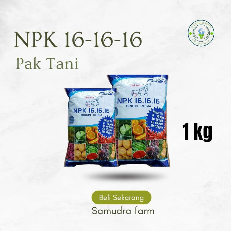 PUPUK NPK PAK TANI 1KG,ORI kemasan pabrik