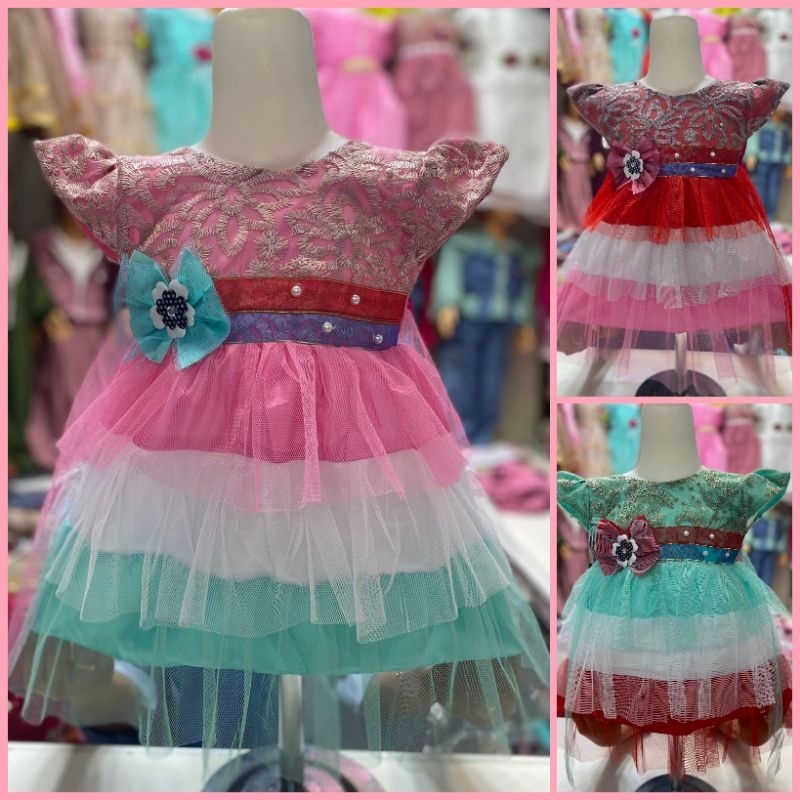 GAUN BABY/BAJU PESTA ANAK/DRESS ANAK/GAUN BRUKAT ANAK/BAJU TILLE ANAK/BAJU PESTA ANAK PEREMPUAN/BAJU