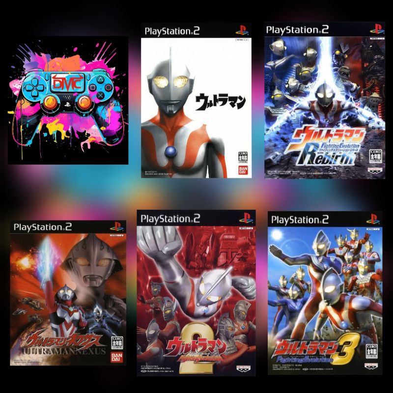 KASET PS2 FAT DAN SLIM ULTRAMAN LENGKAP PILIH JUDUL  PS 2 KASET TULIS SPIDOL.