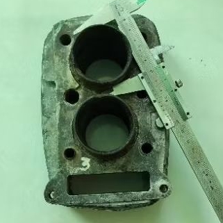 Blok Cylinder cilinder head 3 motor Honda CB 125 twin