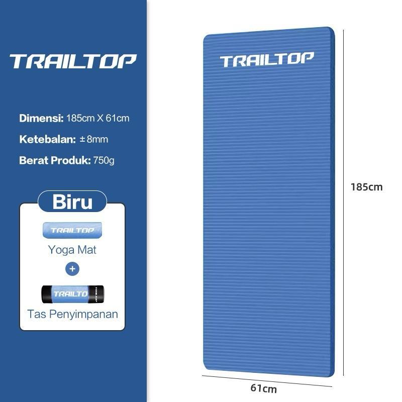 Matras Yoga Karpet Olahraga Workout dengan Tas Jaring