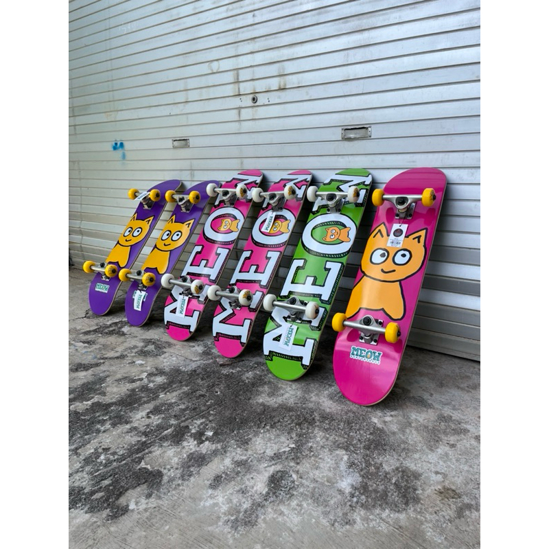 MEOW Skateboard Komplit Fullset Ukuran 7.0”, 7.5”, 7.75”. Skateboard Complete.