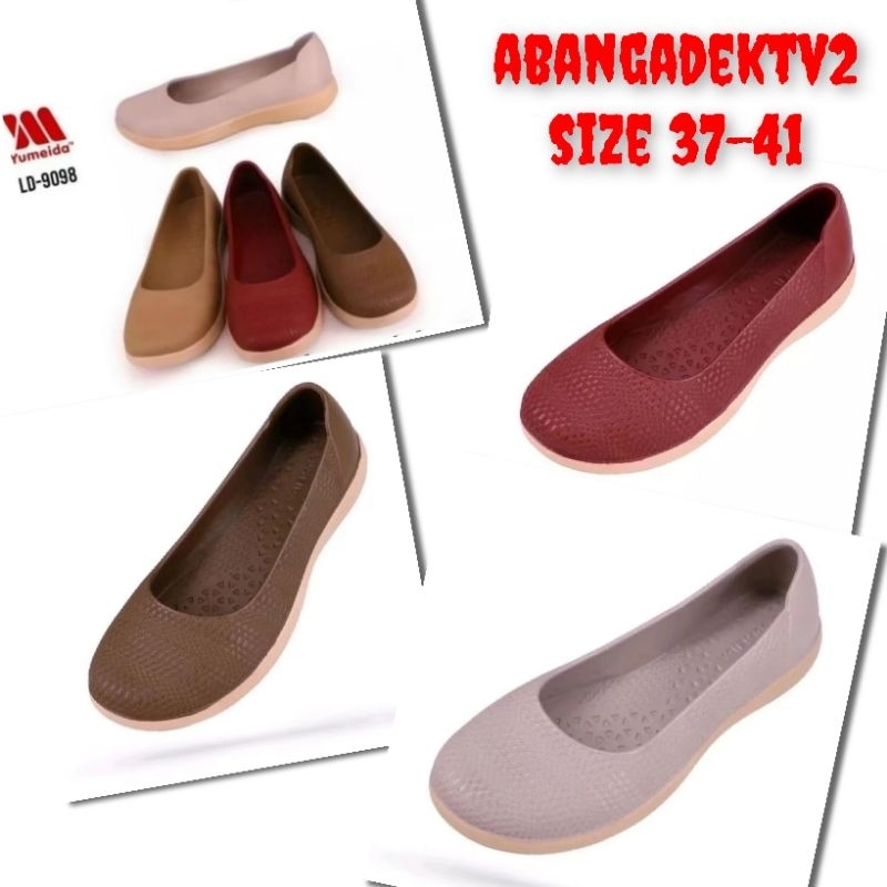 sepatu wanita yumeida  bahan karet 9098 size 37-41