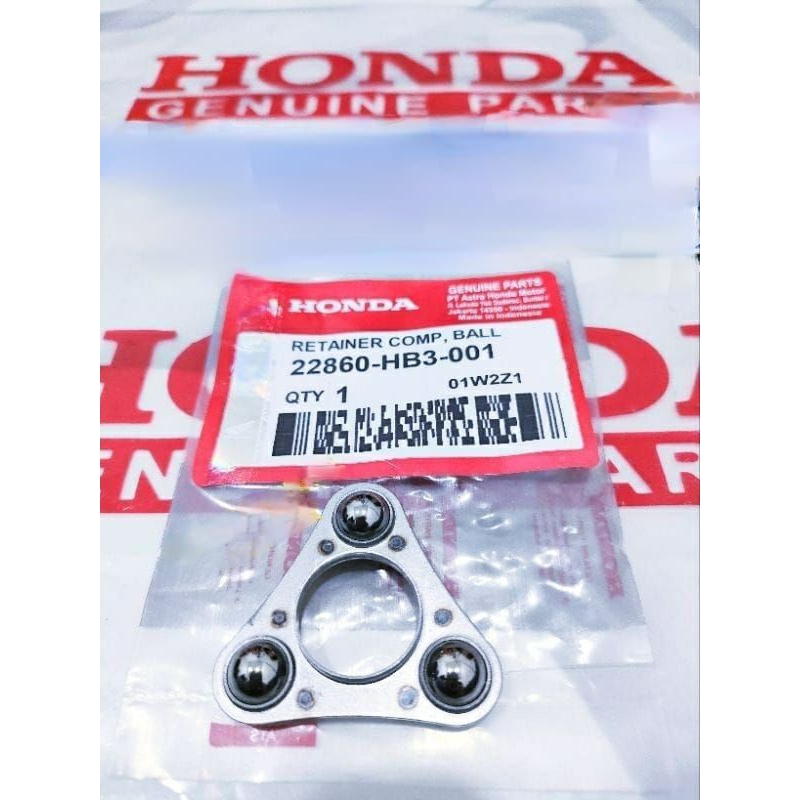 RETAINER COMP BALL PELOR SEGITIGA STELAN KOPLING 22860-HB3-001 ASLI HONDA KARISMA SUPRA X 125 KIRANA