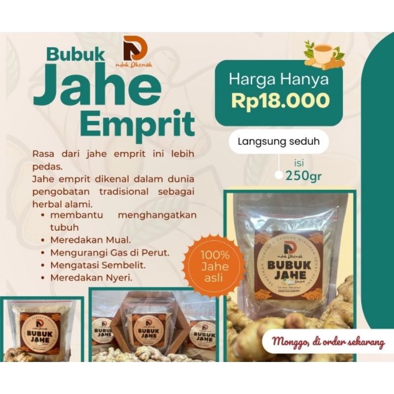

Bubuk Jahe EMprit nduk Dhenok 250gr siap seduh