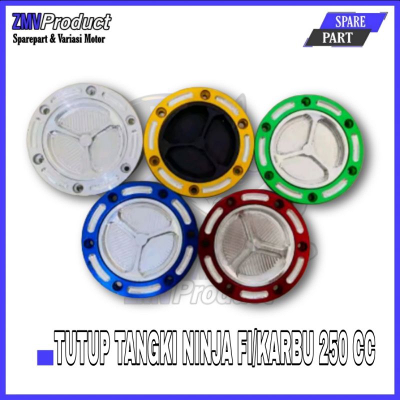 TUTUP TANGKI NINJA 250 CC FI KARBU COVER TANGKI KAWASAKI NINJA 250 CC FULL ALUMINIUM