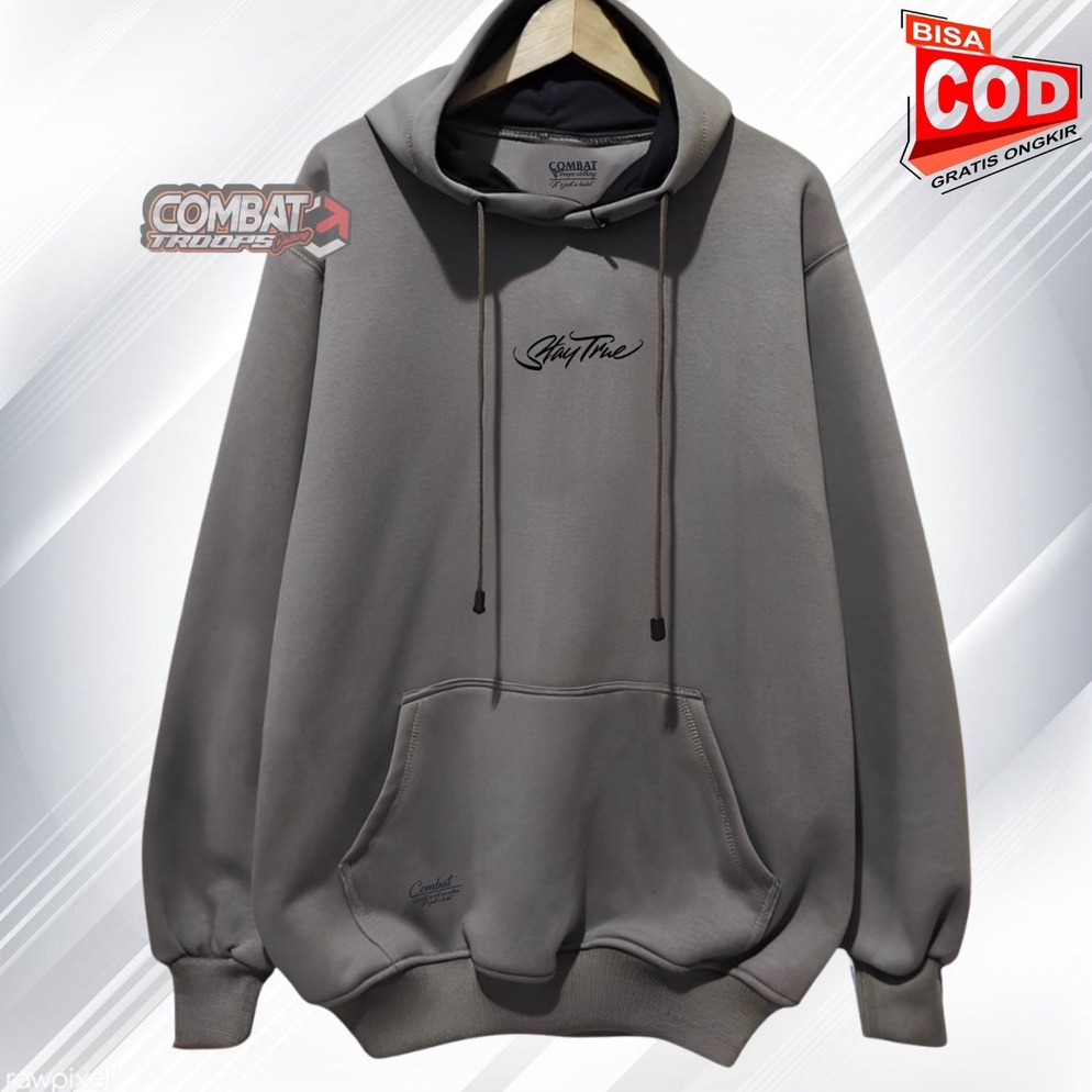 55TREN TERBARU Termurah  Jaket Sweater Hoodie Pria Distro Stussy Original Combat Troops Clothing Big