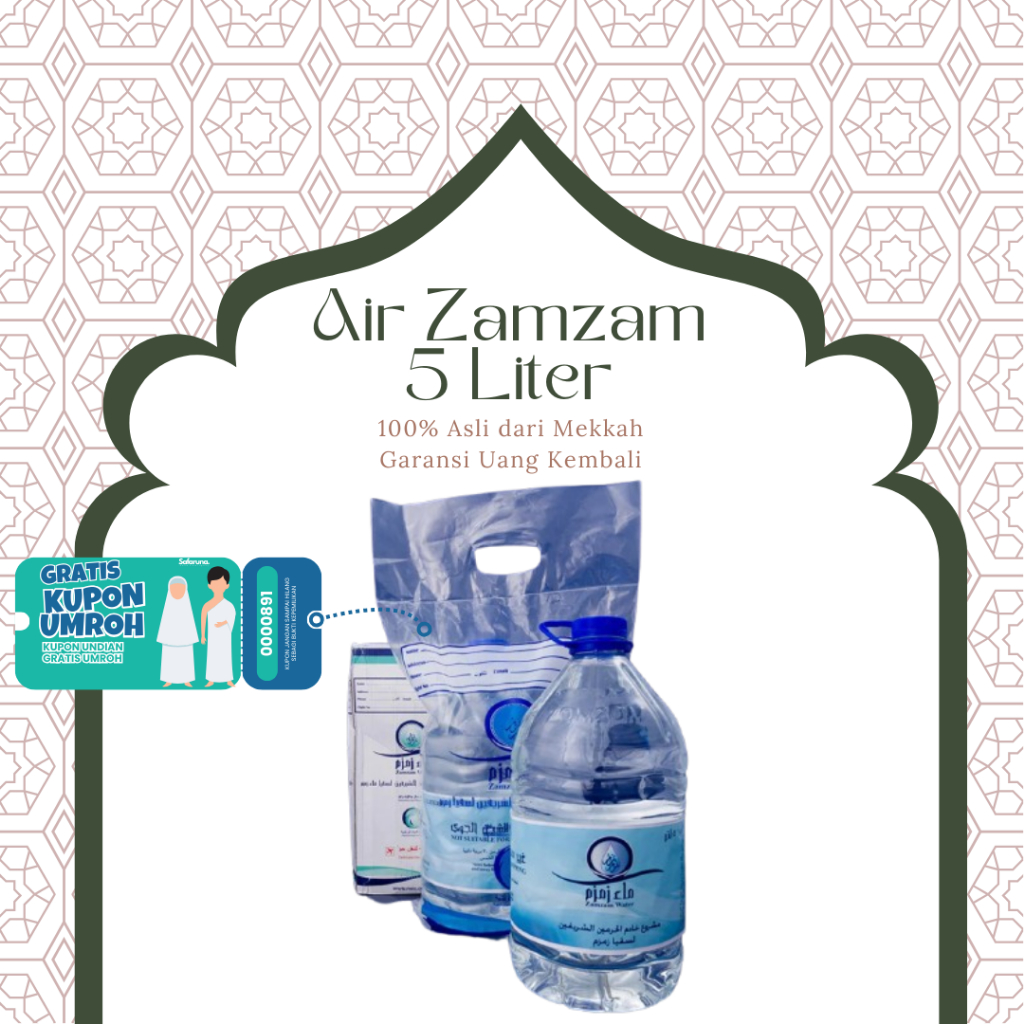 

Airzamzam 5 litr | Airzamzam Barcode Asli 100%.