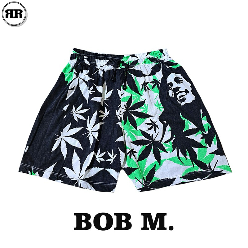 Boxer Motif Celana Dalam Pendek Pria - Motif Bob Marley