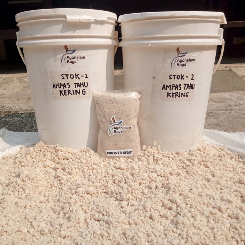 

Ampas Tahu Basah 1 Karung 50kg Pakan Ternak Protein Tinggi dari Kedelai Fresh