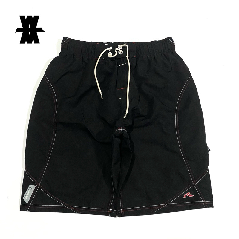 Rusty Boardshort Hitam Size M W37-42 L55 Lingkar Pinggang 74-84 cm Panjang 55 cm