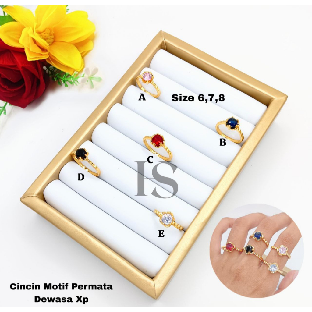 Cincin Batu Wanita - Cincin Wanita Terbaru - Cincin Fashion Wanita