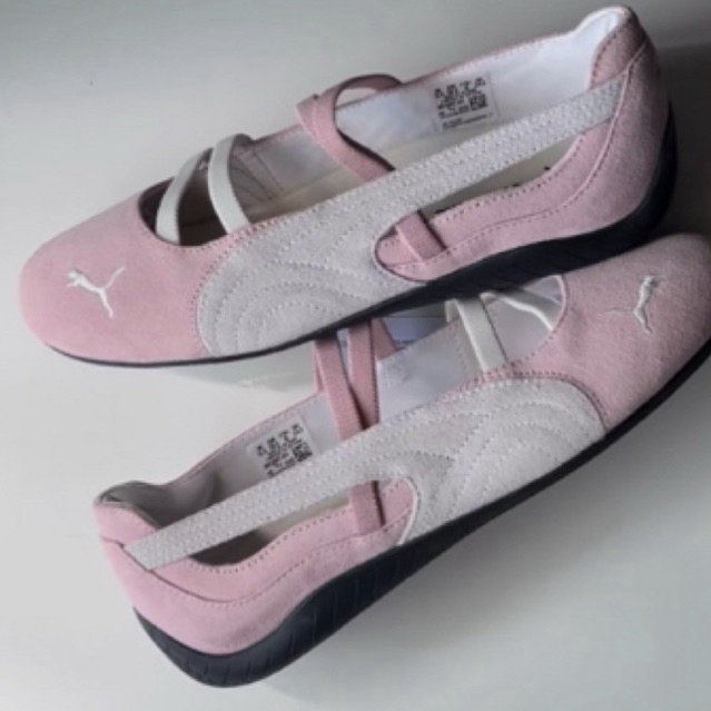 Sepatu casual wanita sneakers puma balllet pink white