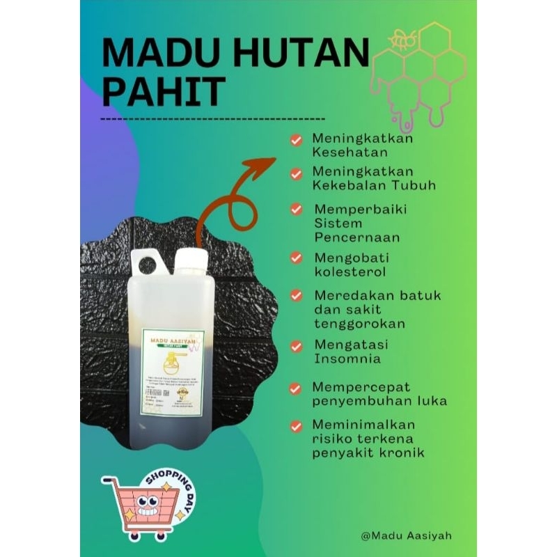 

[ Raw Honey ] Madu Hutan Pahit 1kg