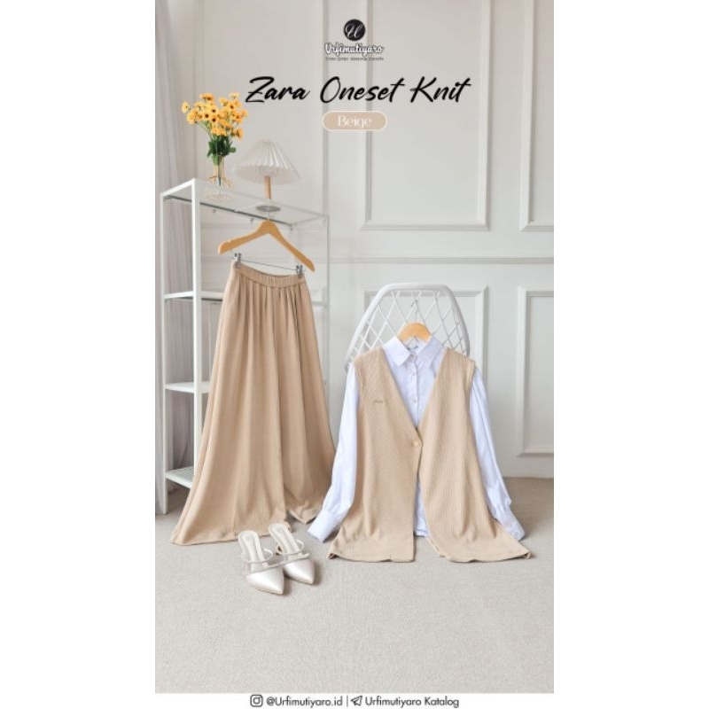 Zara Knit Kulot Urfimutiyaro Original Nyaman Indoor Outdoor