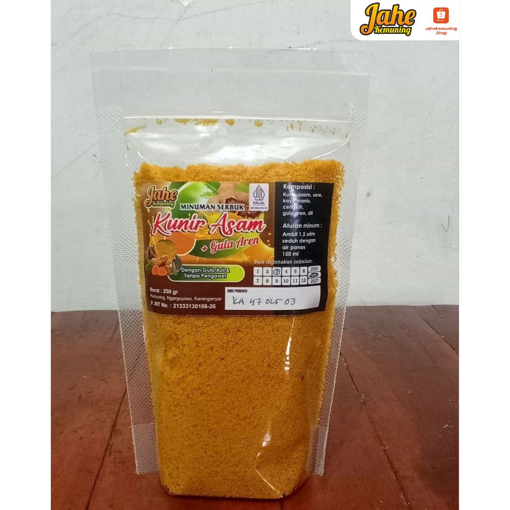 

gula aren kunyit asam serbuk-jahe kemuning