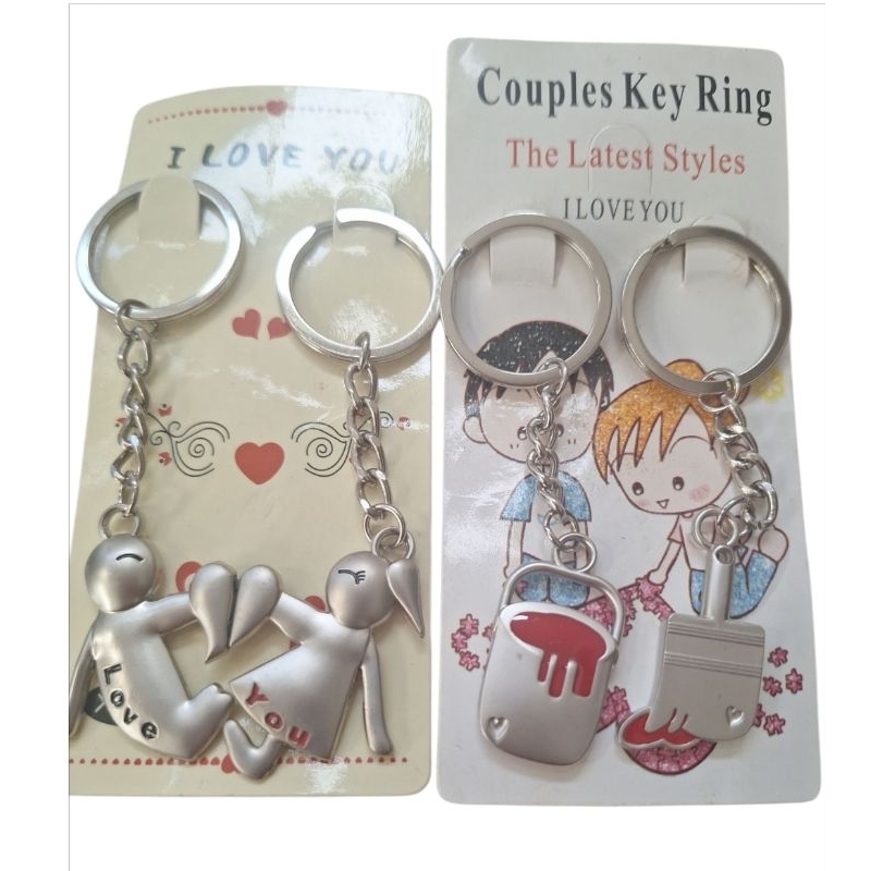GantunganKunci Besi Pasangan /Gantungan Kunci I Love U/ Couples Key Ring