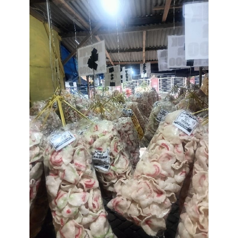 

krupuk bawang/ krupuk pasir kemasan jumbo