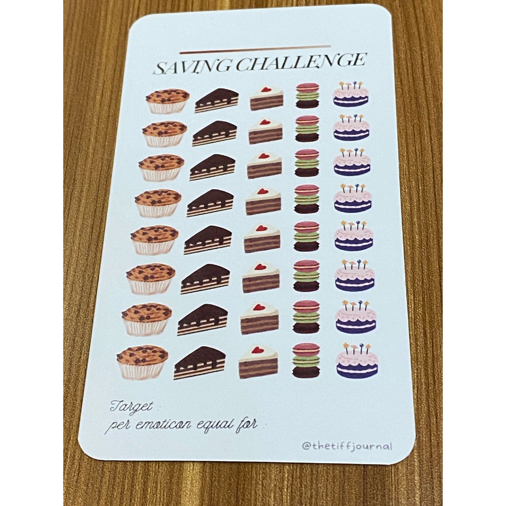 

SAVING CHALLENGE | CASH STUFFING | BUDGETING CARD - WRITE YOUR OWN CAKE