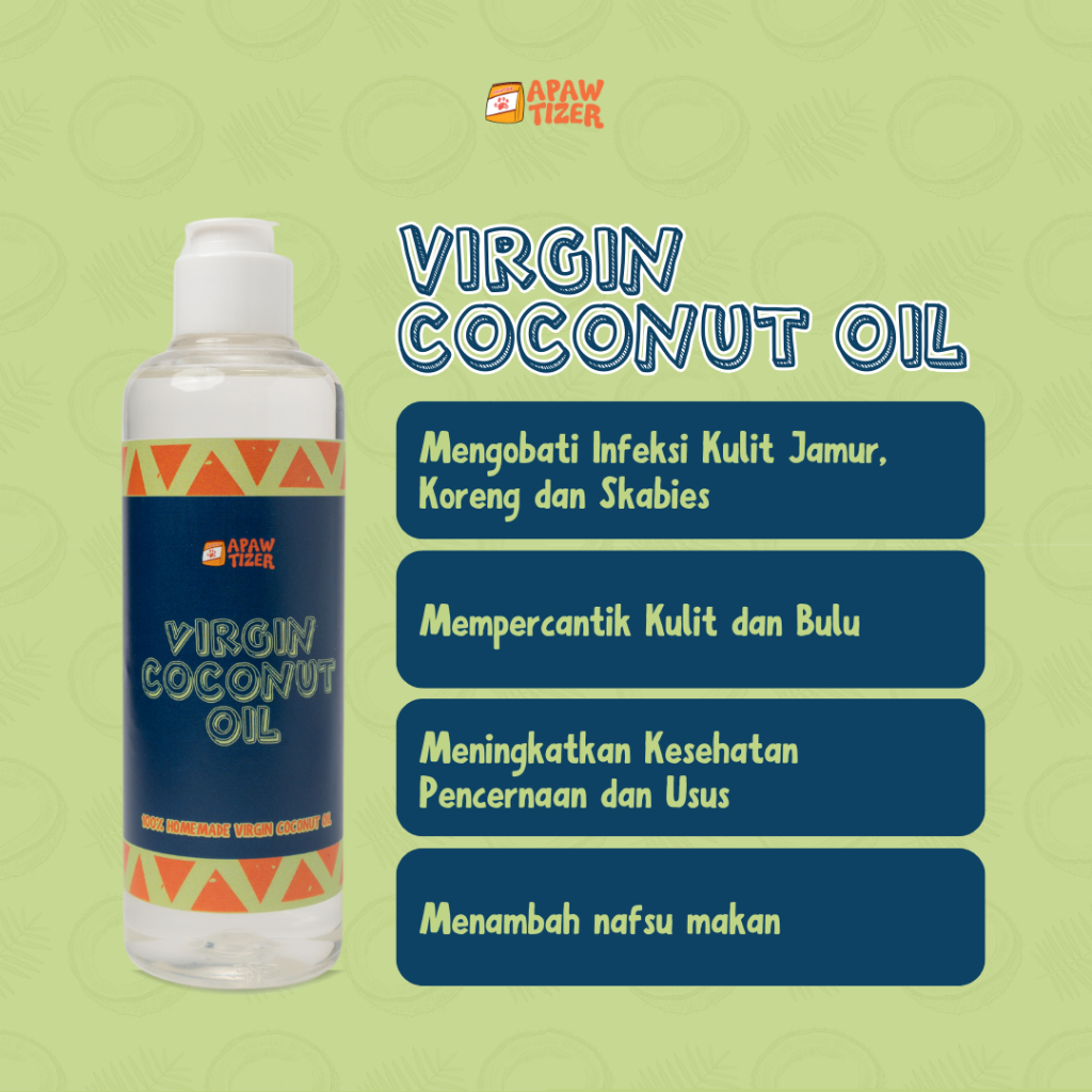 Virgin Coconut Oil / VCO / Untuk Kucing Anjing / Botol Pump