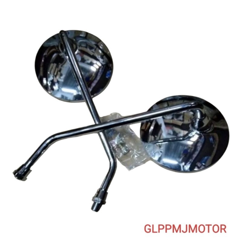 Spion Kaca Sepion Mirror Set Bulat Croom Motor Classic Fazzio Scoopy Vespa Mio Fino Cb Gl Mp Retro C