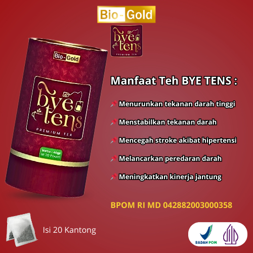 

Teh Bio Gold Bye Tens Minuman Pencegah Darah Tinggi Stroke Hipertensi Premium Tea