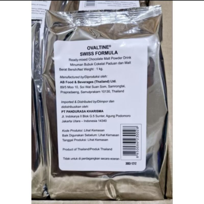 

OVALTINE SWISS 1KG Exp 2026