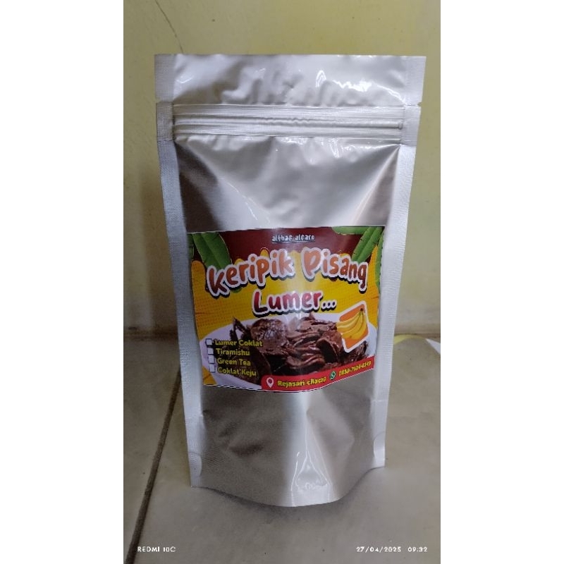 

kripik pisang kepok lumer coklat aneka rasa