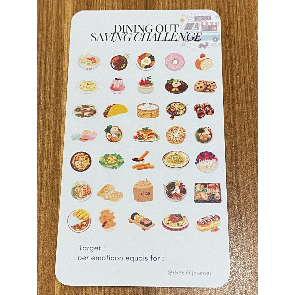 

SAVING CHALLENGE | CASH STUFFING | BUDGETING CARD - DINING OUT