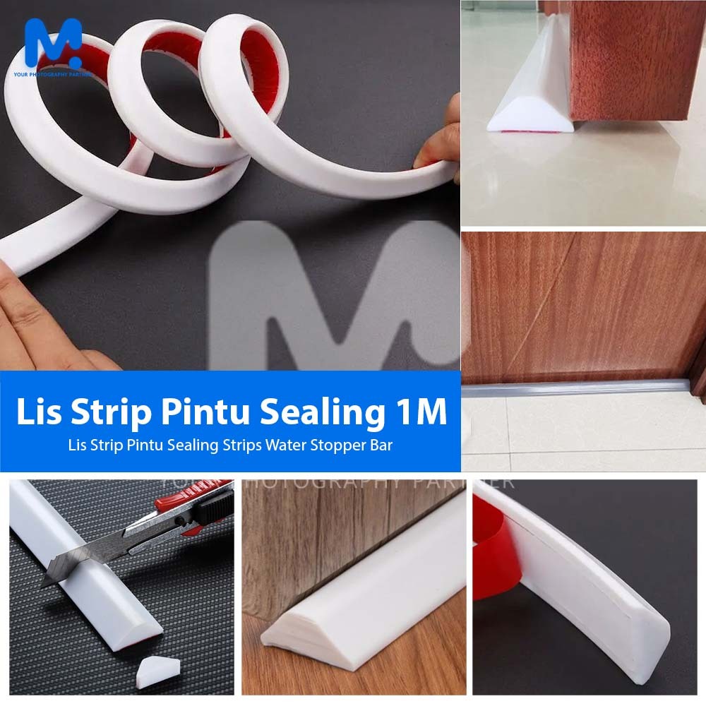Lis Strip Pintu Sealing Strips Water Stopper Bar 1M