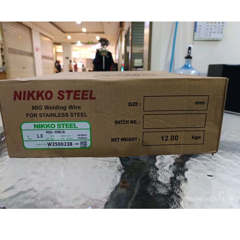 Kawat Las NIKKO STEEL MIG 308LSi AWS A5.9 ER308LSi dia 0,8mm|1,0mm|1,2mm|12kg