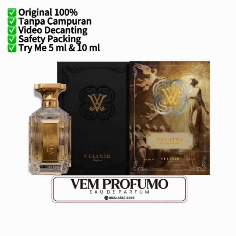 DECANT Parfum Velixir Galatea for Unisex 100% Original GPI