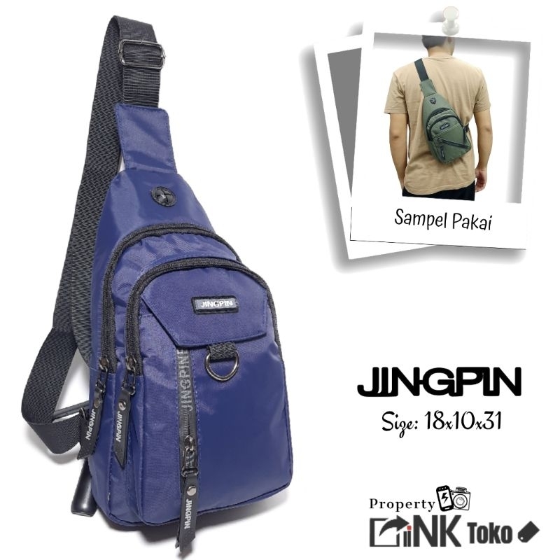 Tas Selempang Pria Kain Parasut Sling Bag Jingpin 152