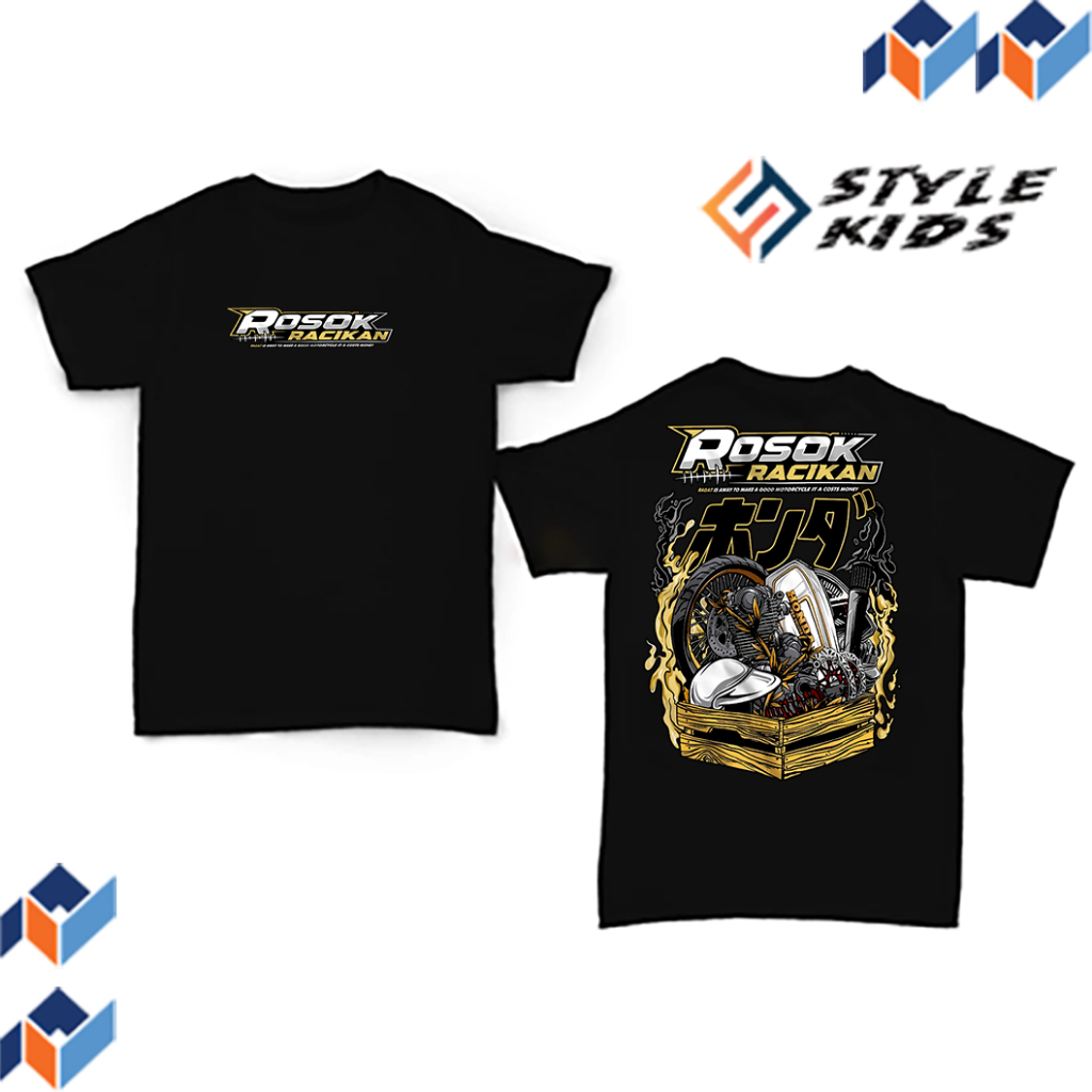 STYLEKIDS kaos Anak Distro Premium gambar ROSOK RACIKAN| Kaos Anak Laki Perempuan Lucu Usia 4-12 Tah