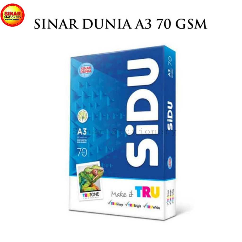 

KERTAS SIDU A3 70GR rim