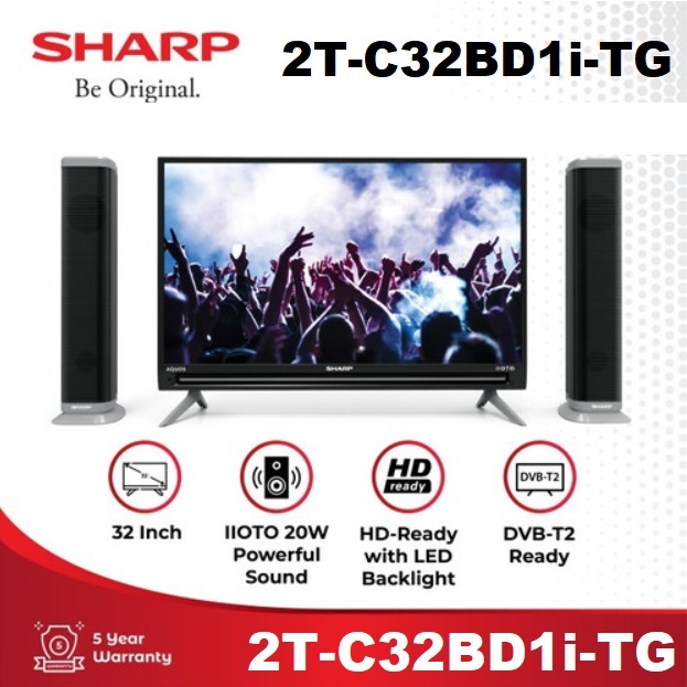 [PROMO]LED TV SHARP  2T-C32BD1i-TG DIGITAL TV (32INCH) BANDAR LAMPUNG