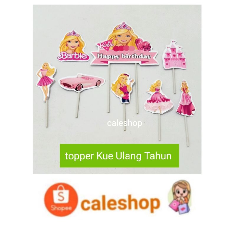 Topper Kue Ulang Tahun Anak Barbie