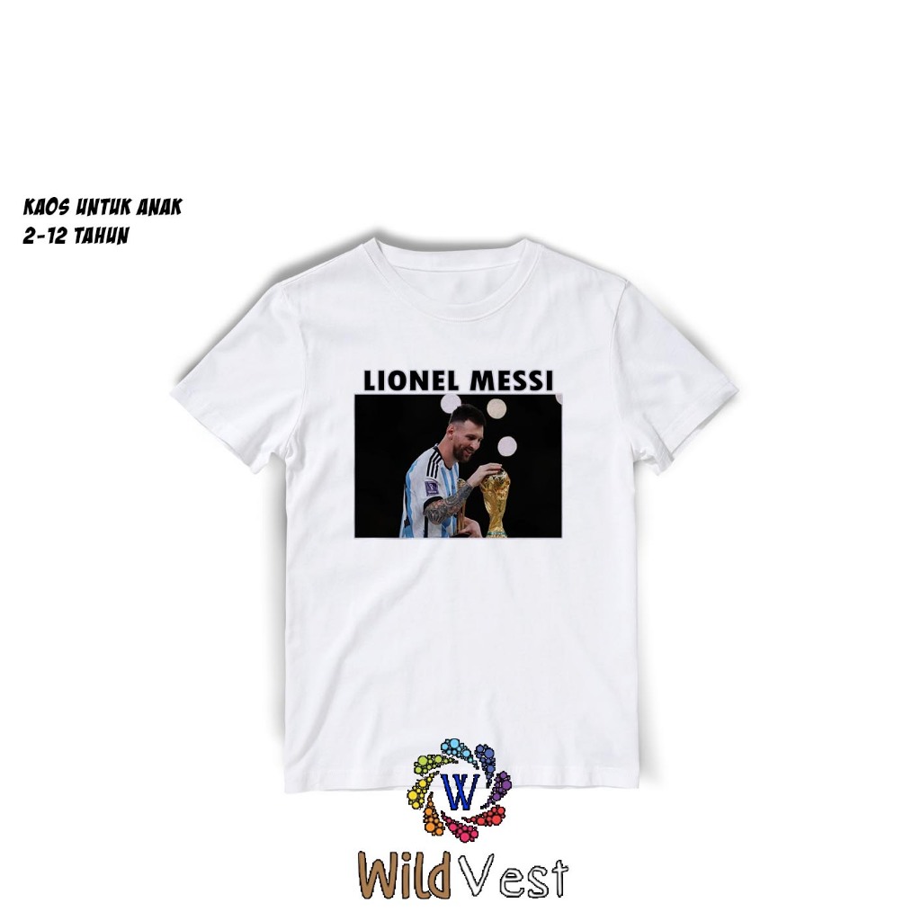 BAJU KAOS ANAK LIONEL MESSI / BAJU ANAK LIONEL MESSI