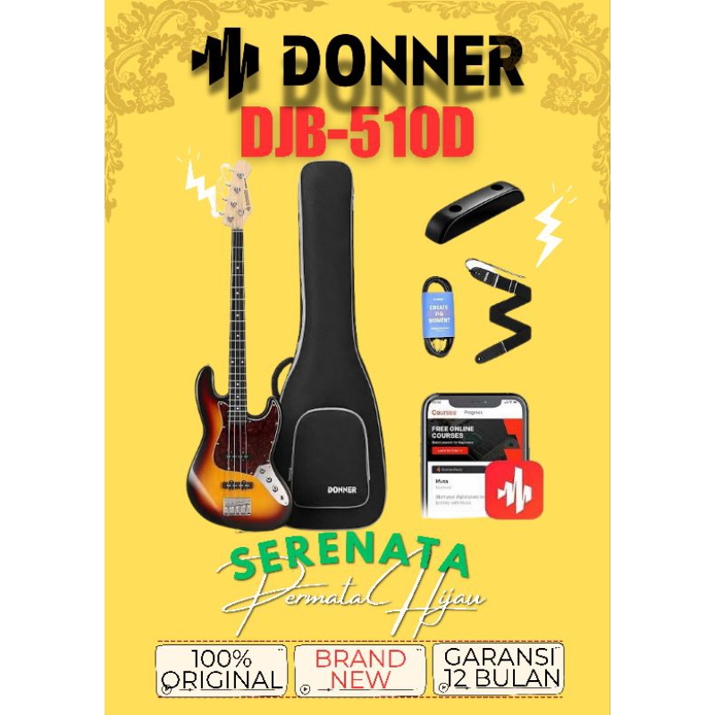 Donner DJB 510D Gitar Bass Elektrik