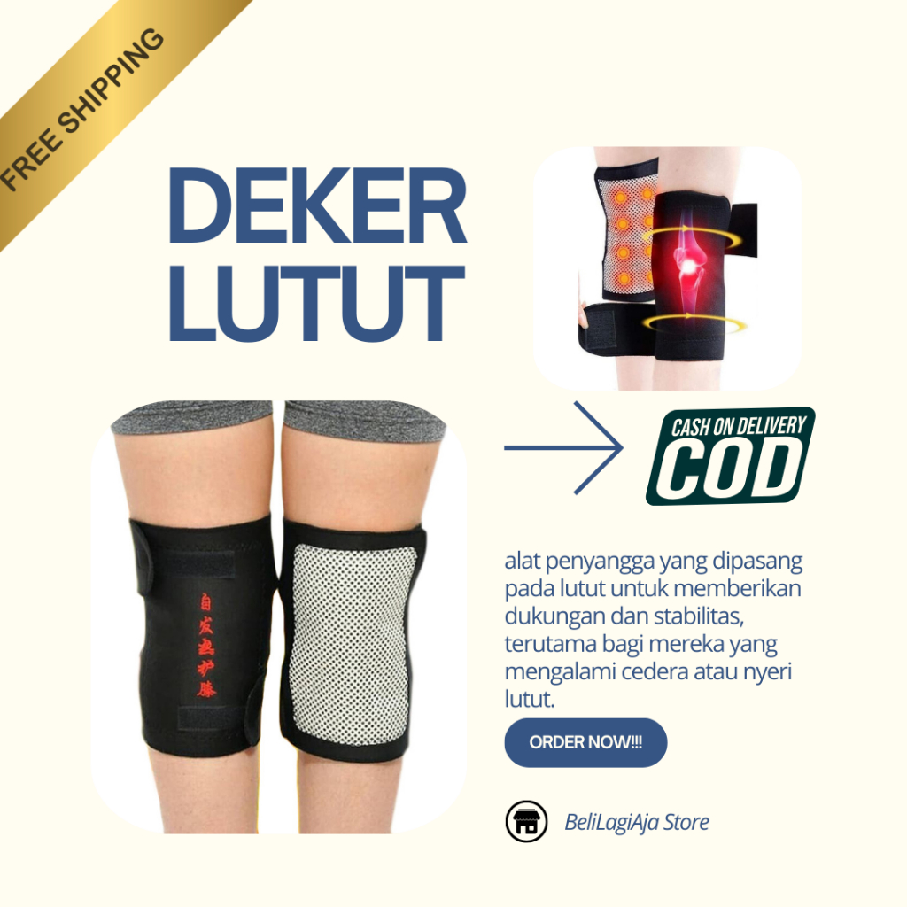 Deker Lutut Magnetik Untuk Kesehatan 1 Pasang
