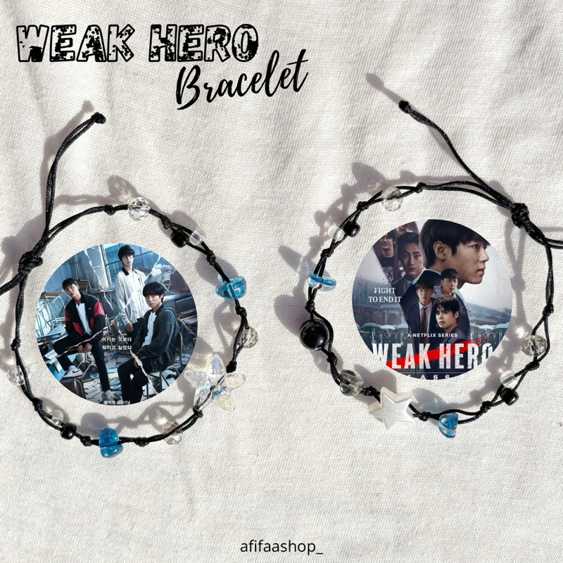 WEAK HERO CLASS BRACELET Gelang Drakor - Weak Hero Class / Gelang tali Weak Hero Class / Gelang tali