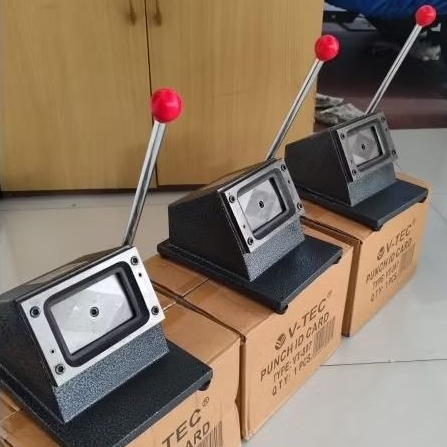 Mesin Plong Idcard Pemotong Pembolong Pvc Vtec V-tec Punch Id Card Name Card Pvc Cutt Cutter