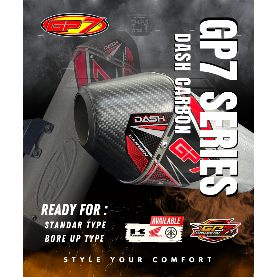 KNALPOT GP7 DASH KENALPOT GP7 KLX D-TRACKER CRF 150 WR155 STANDAR