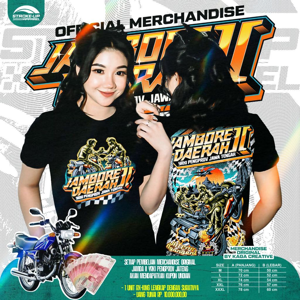 [ORI] KAOS RX KING PENDEK JAMDA II JATENG - KAOS 100% ORIGINAL JAMDA II YRKI PENGPROV JATENG by KAGA