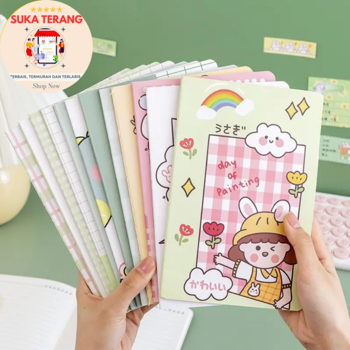 

ST Buku Tulis Harian Aesthetic A5 Gambar Lucu 30 Lembar - Buku Notes Catatan Journal A5 Gambar lucu 30 Lembar