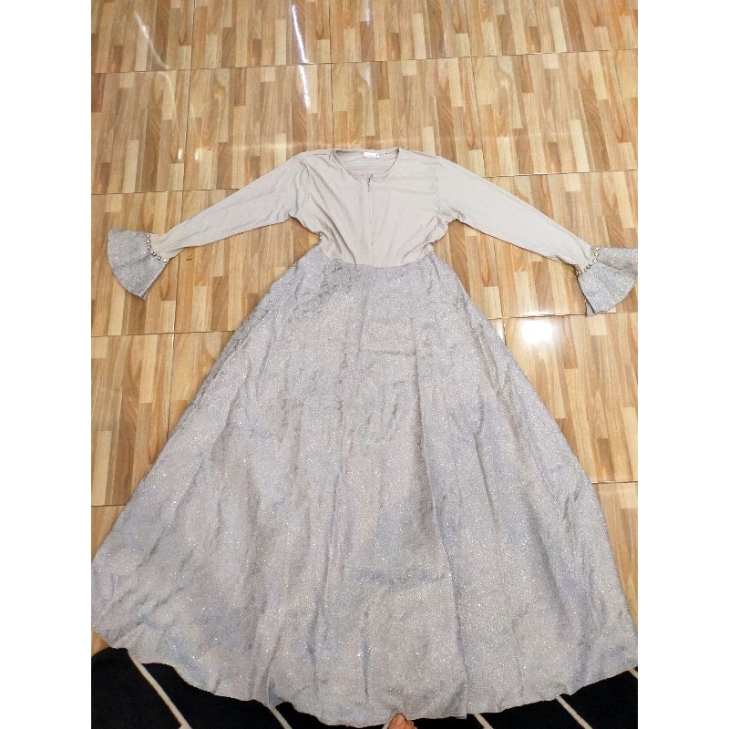 preloved branded Preloved gamis hawwa aiwa, uk M mewah kalau sudah dipakai