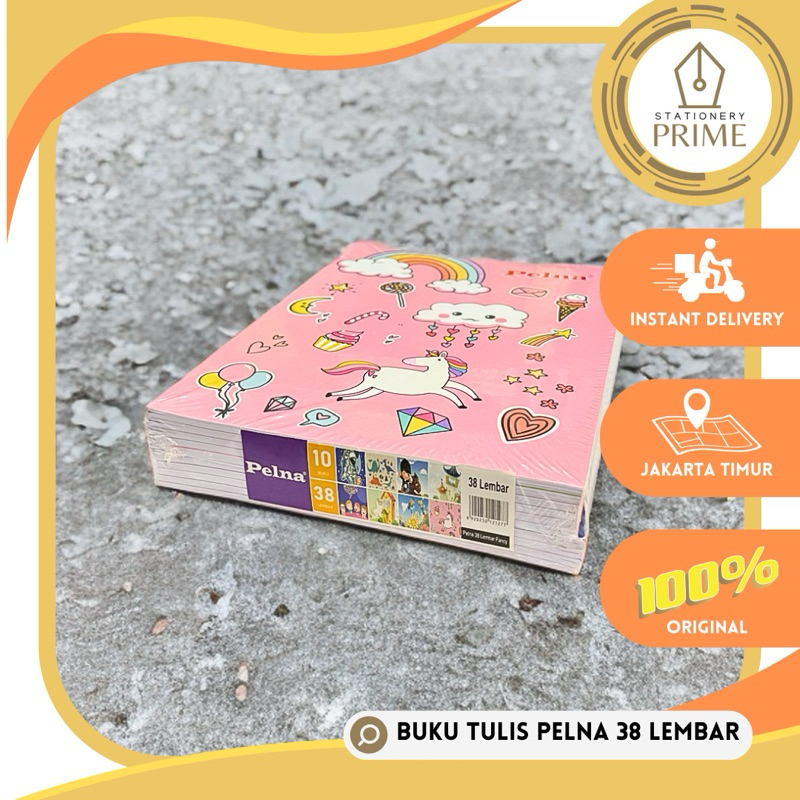 

RB Buku Tulis BIO / PELNA / SIHEBAT 38 Lembar Uk Kwarto Pendek 21x16cm (1 Pack Isi 10 Buku)