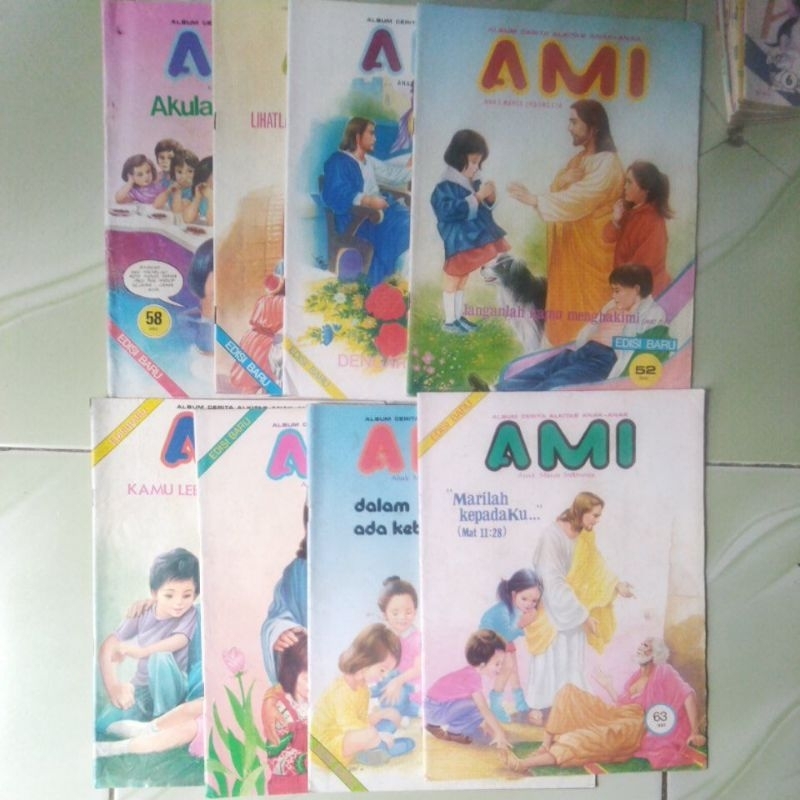 Majalah Ami (Satuan) Anak Manis Indonesia Album Cerita Alkitab Anak - Anak Edisi Baru Satuan