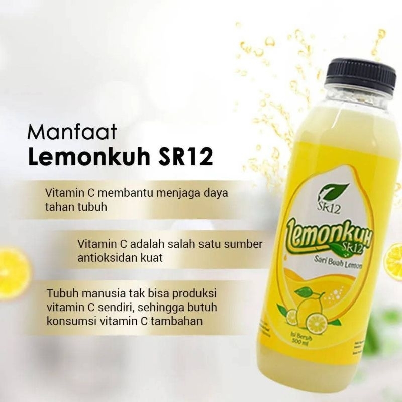 

Lemonkuh SR12 Air Perasan Lemon Untuk Perut Buncit,Menurunkan Berat Badan /Minuman tinggi Vitamin C untuk Diet